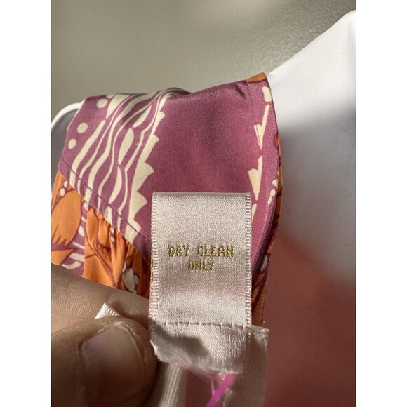 Tracy Reese 100% Silk Midi Dress Womens Size Small Floral Print - Picture 5 of 7